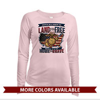 _Long Sleeve Shirt (Ladies, Solar): Home of the Brave