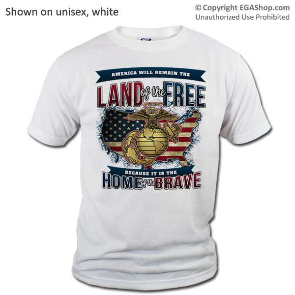 _T-Shirt (Unisex): Home of the Brave