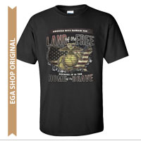 _T-Shirt (Cotton): Home of the Brave