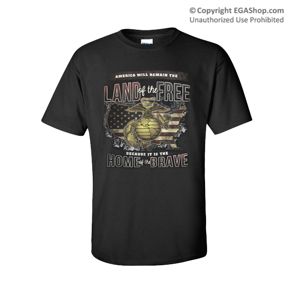 _T-Shirt (Cotton): Home of the Brave