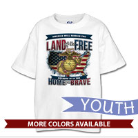 _T-Shirt (Youth): Home of the Brave