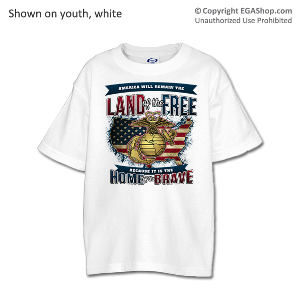 _T-Shirt (Youth): Home of the Brave