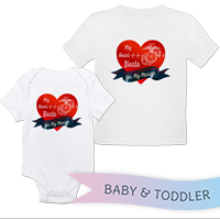 _T-Shirt/Onesie (Toddler/Baby): My Heart Beats...