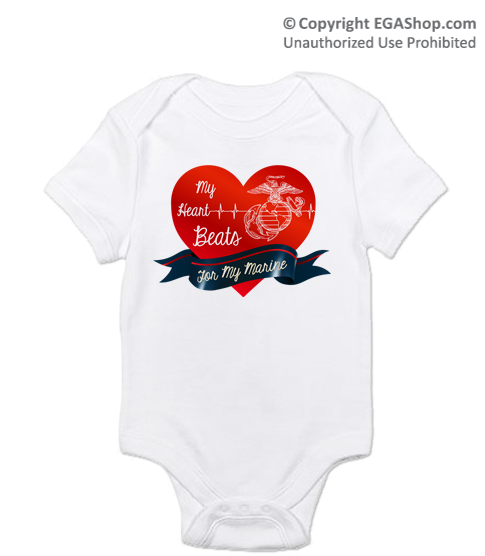 _T-Shirt/Onesie (Toddler/Baby): My Heart Beats...