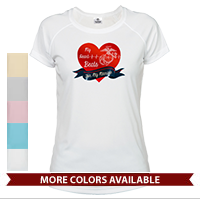 _T-Shirt (Ladies, Solar): My Heart Beats...