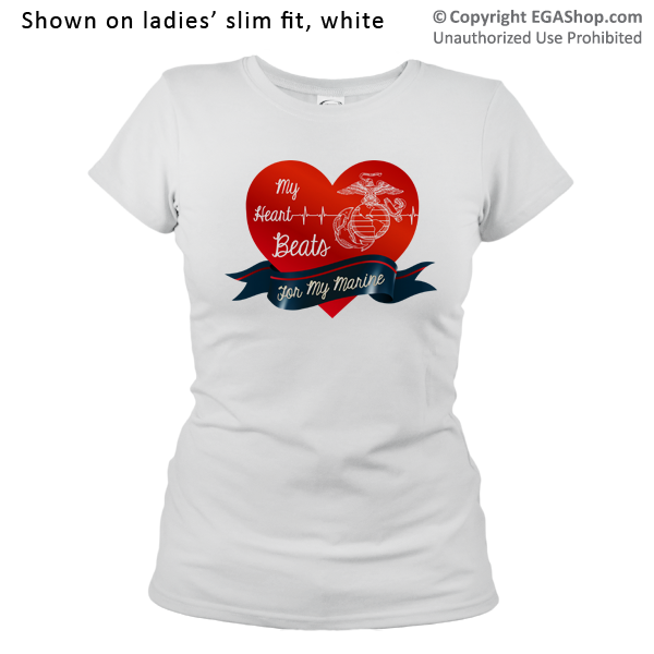 _T-Shirt (Ladies): My Heart Beats...