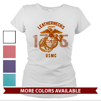 _T-Shirt (Ladies): Leathernecks USMC