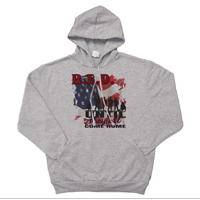 _Hoodie: R.E.D. with Flag