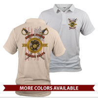 _Polo (Unisex): Swords with Flag