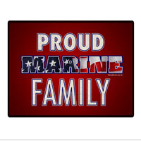 Doormat: Proud Marine Family Patriotic