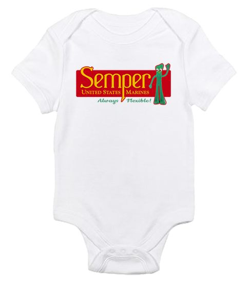 _T-Shirt/Onesie (Toddler/Baby): Semper Fi Gumby