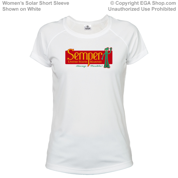 _T-Shirt (Ladies): Semper Fi Gumby