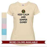 _T-Shirt (Ladies, Solar): Keep Calm, Semper Gumby