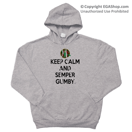 Hoodie: Keep Calm, Semper Gumby