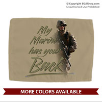 Car Flag: My Marine has your Back (Double-sided, 11x14 w/ pole)