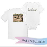 _T-Shirt/Onesie (Toddler/Baby): My Heroes Wear Combat Boots