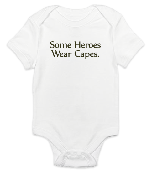 _T-Shirt/Onesie (Toddler/Baby): My Heroes Wear Combat Boots