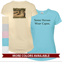 _T-Shirt (Ladies, Solar): My Heroes Wear Combat Boots