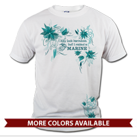 _T-Shirt (Unisex): I may look harmless... -floral