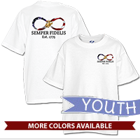 _T-Shirt (Youth): Infinity, Semper Fidelis American Flag