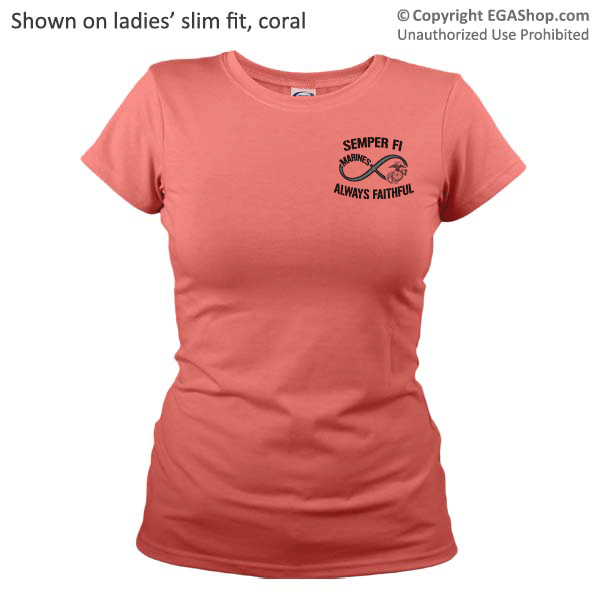 _T-Shirt (Ladies): Infinity, Always Faithful Bold