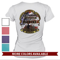 _T-Shirt (Ladies): Tough Marine Momma