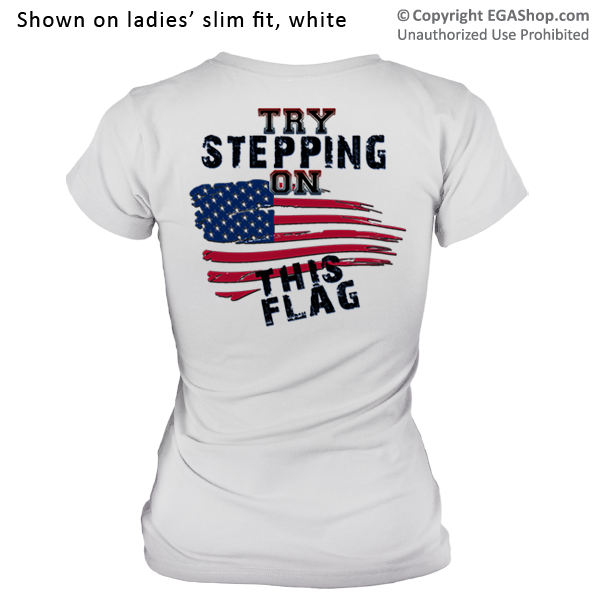 _T-Shirt (Ladies): Step on This