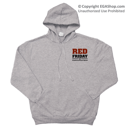 _Hoodie: Red Friday with Name