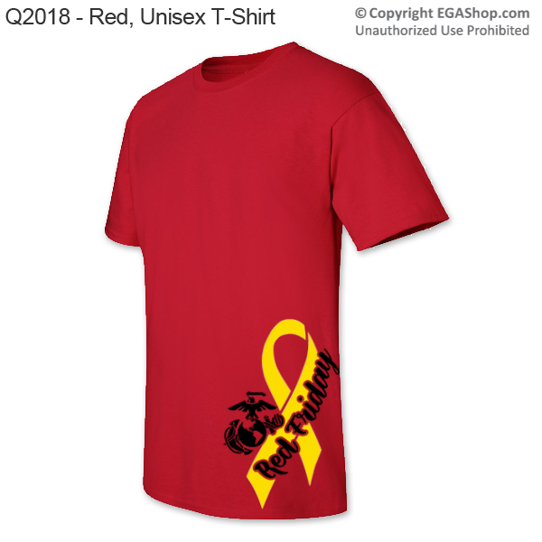 _T-Shirt (Cotton): Red Friday EGA & Yellow Ribbon