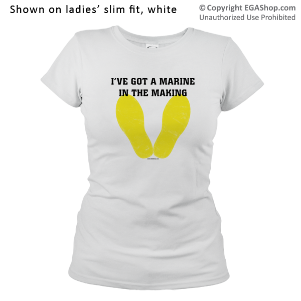 _T-Shirt (Ladies): Marine In The Making..