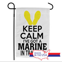 Garden Flag: KEEP CALM, Marine in Training