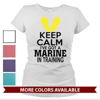 _T-Shirt (Ladies): KEEP CALM, Marine in Training