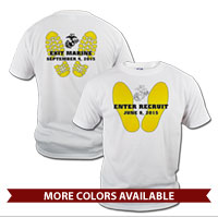 _T-Shirt (Unisex): Enter Recruit, Exit Marine