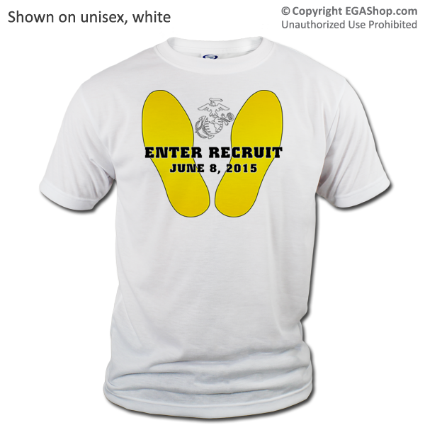 _T-Shirt (Unisex): Enter Recruit, Exit Marine