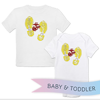 _T-Shirt/Onesie (Toddler/Baby): Bootprints With EGA