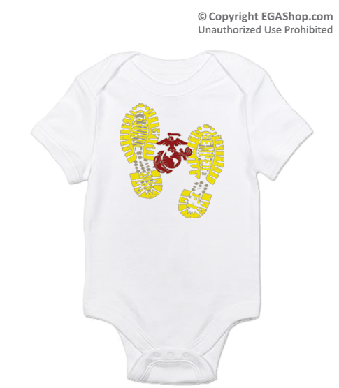 _T-Shirt/Onesie (Toddler/Baby): Bootprints With EGA