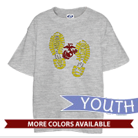 _T-Shirt (Youth): Bootprints With EGA