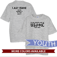 _T-Shirt (Youth): My Hero Graduated from the USMC