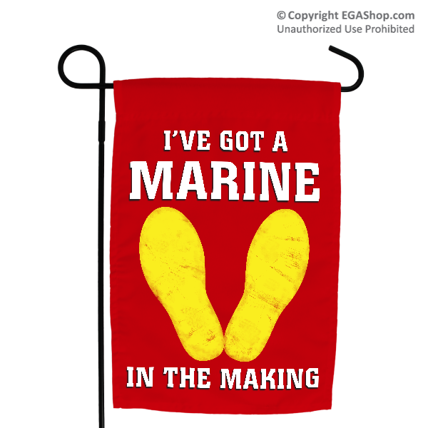 Garden Flag: Marine in the Making (Red, 1st Btn)