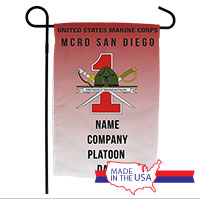 Garden Flag: Recruit, 1st Btn-San Diego (Customized)