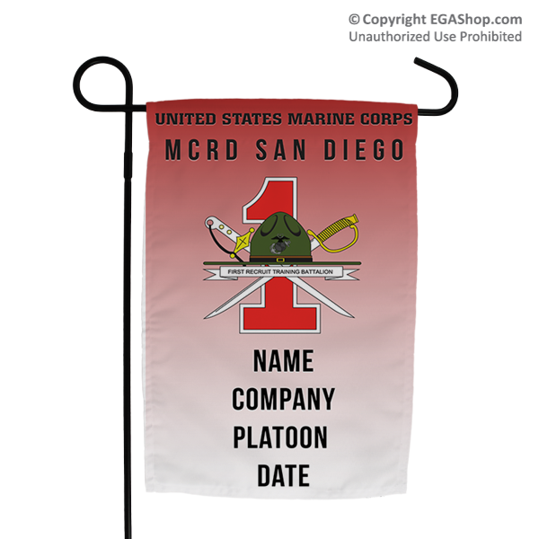 Garden Flag: Recruit, 1st Btn-San Diego (Customized)