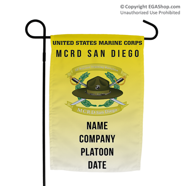 Garden Flag: Recruit, 2nd Btn-San Diego (Customized)