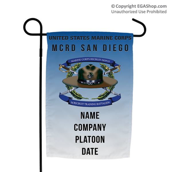 Garden Flag: Recruit, 3rd Btn-San Diego (Customized)