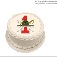 Cake Topper: 1st Battalion Crest