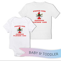 _T-Shirt/Onesie (Toddler/Baby): 1st Battalion Crest