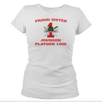 _T-Shirt (Ladies): 1st Battalion Crest