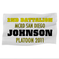 Rally Towel: 2nd Battalion MCRD w/ Name/Platoon