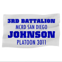 Rally Towel: 3rd Battalion MCRD w/ Name/Platoon