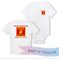 _T-Shirt/Onesie (Toddler/Baby): 1st Battalion Guidon