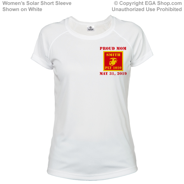 _T-Shirt (Ladies, Solar): 1st Battalion Guidon